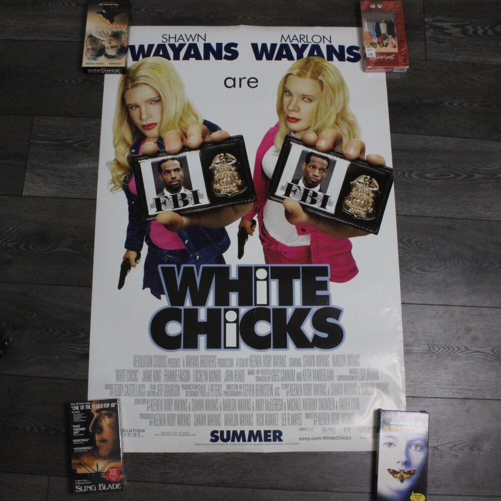 Vintage White Chicks 2004 Original Double Sided Movie Poster 27x40 RARE Comedy